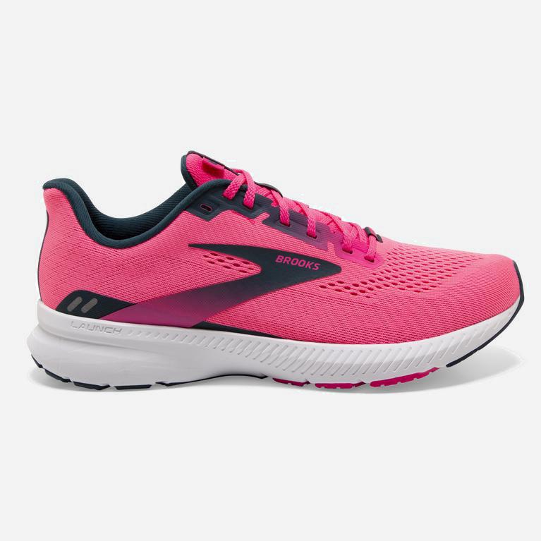 Brooks Launch 8 Womens Light Cushion Road Running Shoes Ireland Pink/Raspberry/Navy (TKOR-64351)